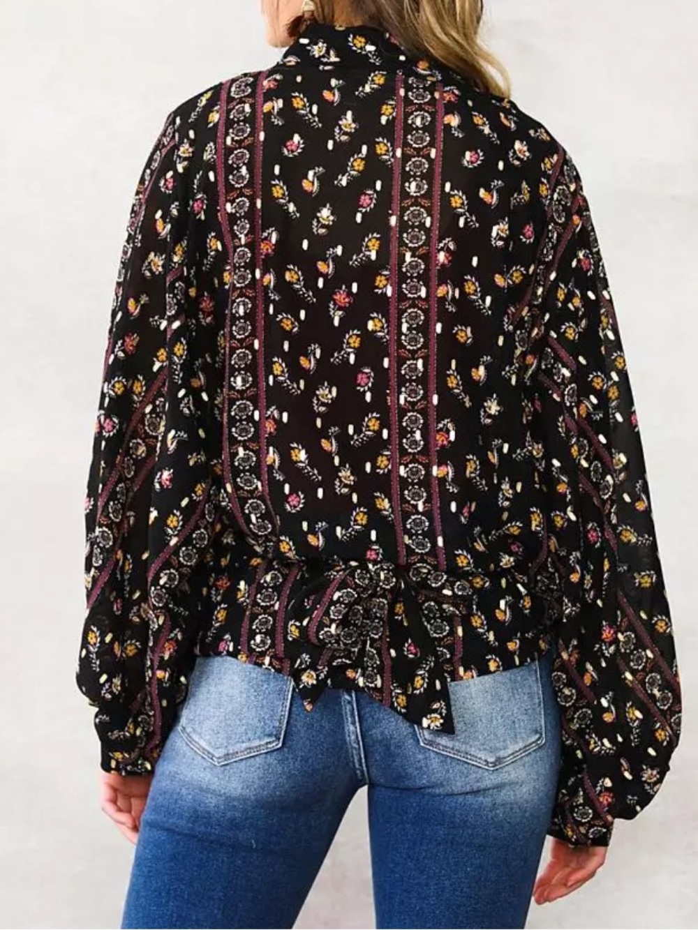 Willow Root Chiffon Metallic Wide Kimono Top✨ - Picture 10 of 12